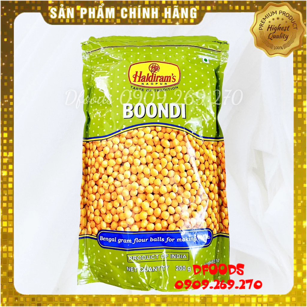 SNACK HALDIRAM'S ALOO BHUJIA, BOONDI, MIXTURE, MOONG DAL