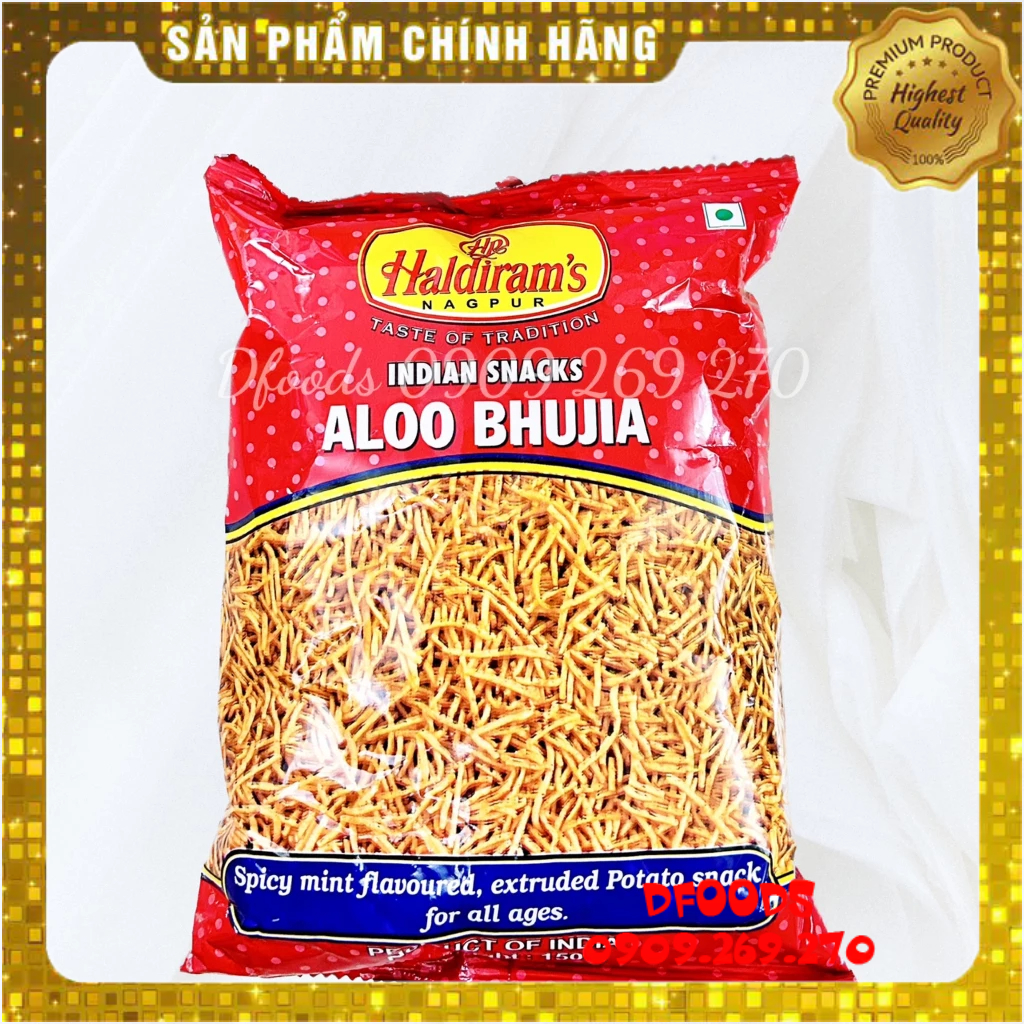 SNACK HALDIRAM'S ALOO BHUJIA, BOONDI, MIXTURE, MOONG DAL