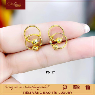 Khuyên tai và.ng tây 10k cho bé - bông tai cao cấp cho bé siêu dễ thương