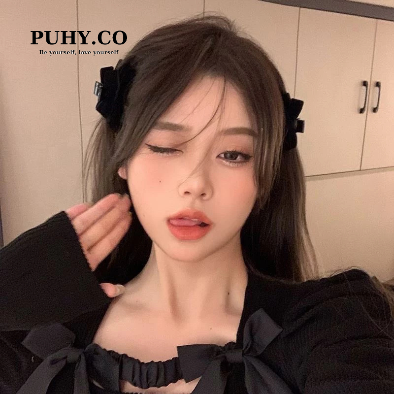 Kẹp tóc nhung mịn siêu hot hit  - ảnh thật