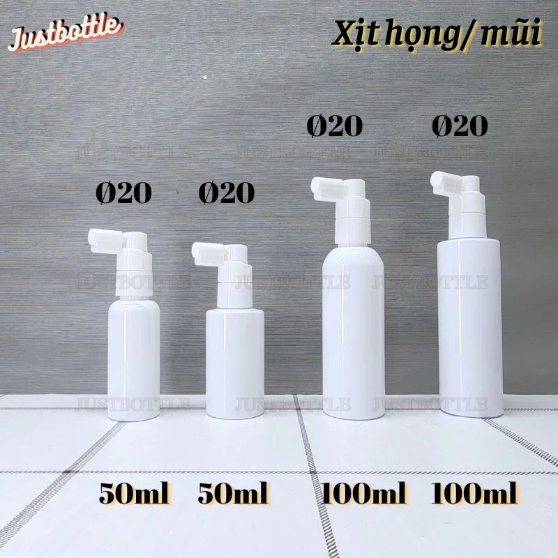 Chai Lọ Chiết Mỹ Phẩm  Trắng Đục 30Ml 50Ml 100Ml .Vỏ Nhựa Pet Triết Mĩ Phẩm Dạng Vòi Nhấn Xịt Nhỏ Giọt Nắp Bật Nhọn