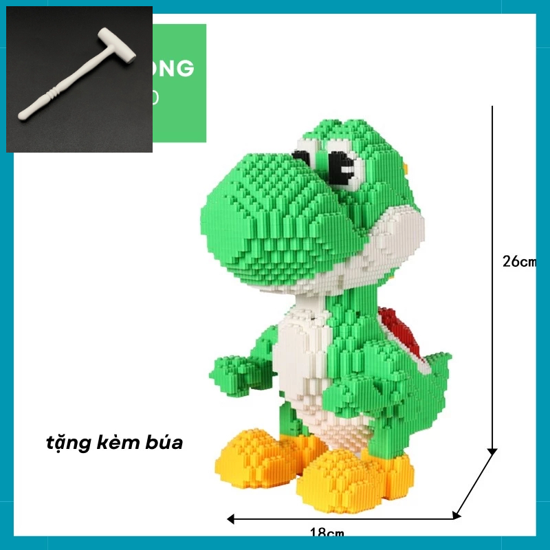 💙TẶNG BÚA + 1LEGO MINI 💙Mô Hình LEGO Lắp Ráp Với 12 Hình Động Vật Ngộ Nghĩnh 💙Cute💙 Rèn Tính Nhẫn Nại Cho Con 💙