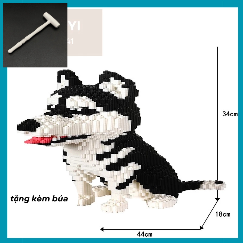 💙TẶNG BÚA + 1LEGO MINI 💙Mô Hình LEGO Lắp Ráp Với 12 Hình Động Vật Ngộ Nghĩnh 💙Cute💙 Rèn Tính Nhẫn Nại Cho Con 💙