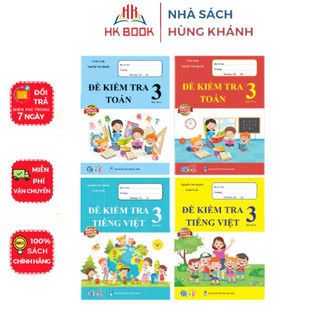 Sách - Combo Đề kiểm tra Toán và Tiếng Việt 3 kì 1, kì 2 (4 cuốn) - Q 344