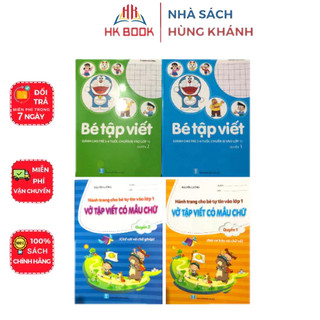 Sách - Combo Bé tập viết (quyển 1, 2) và Vở Tập viết có mẫu chữ (Quyển 1,2) - (4 cuốn) - VCB 35