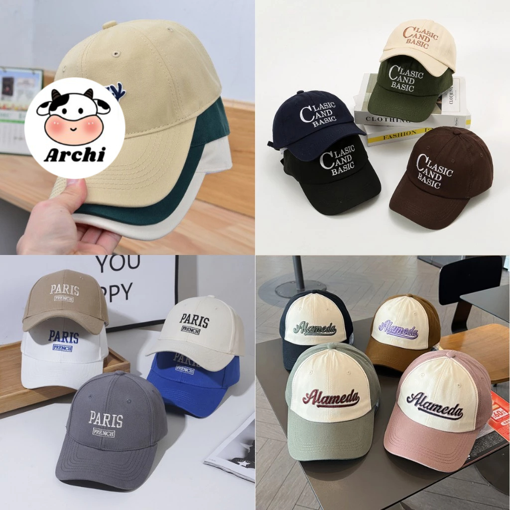 Mũ lưỡi trai, Nón kết thêu chữ phong cách Ulzzang form unisex nam nữ