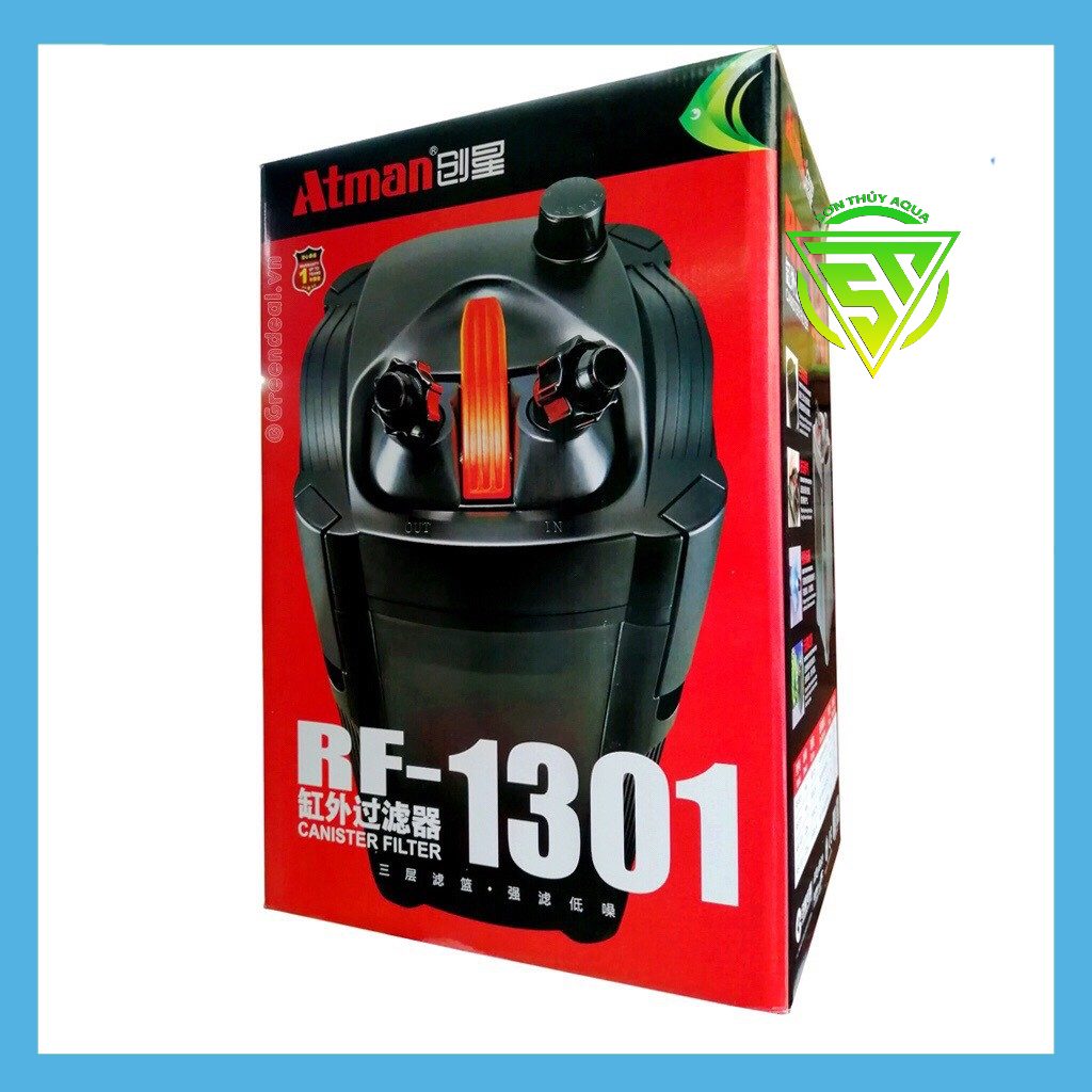Lọc Thùng ATMAN RF-1301 Thế Hệ Mới - Lọc Thùng Cao Cấp Cho Bể Cá, Bể Thủy Sinh