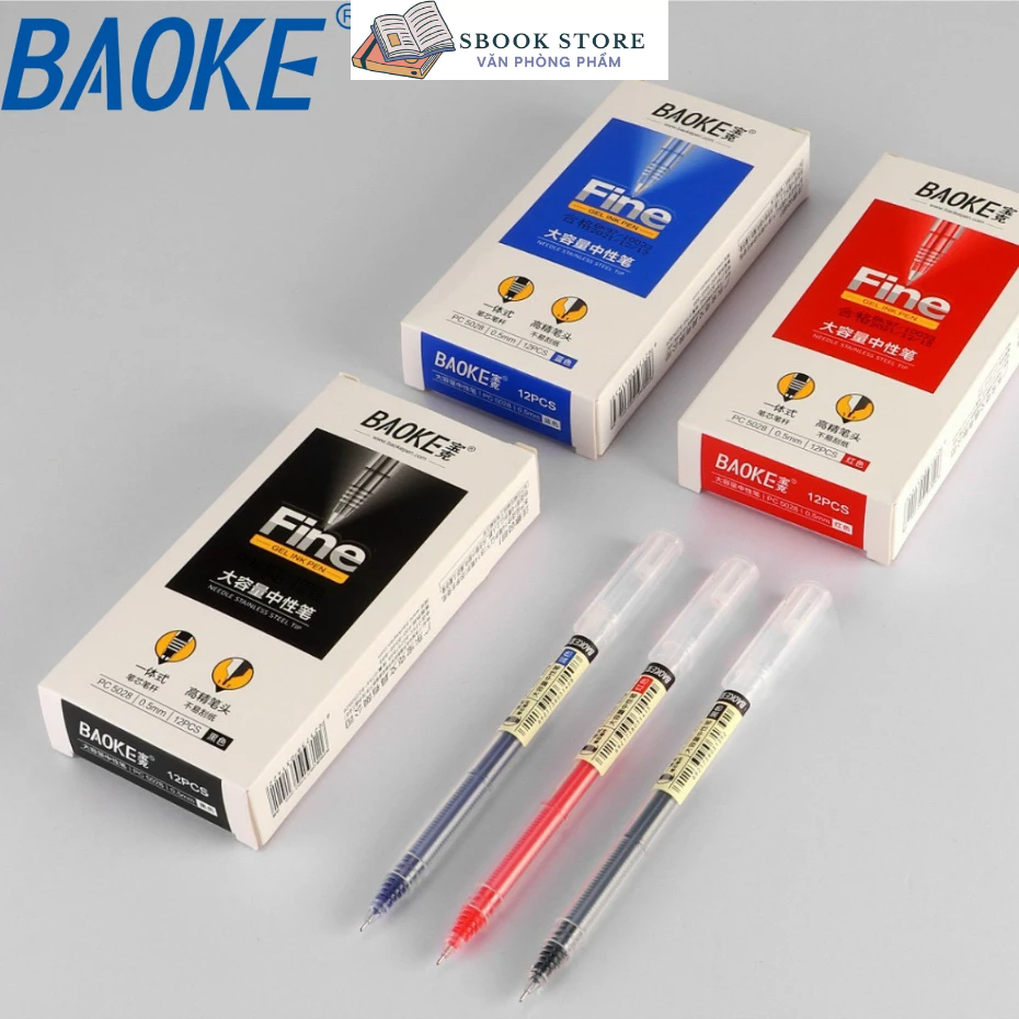 Bút gel Baoke - PC5028 - 2000m - Vô Địch Về Mực