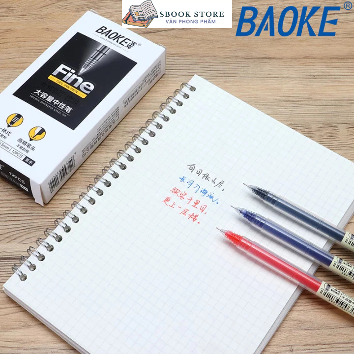 Bút gel Baoke - PC5028 - 2000m - Vô Địch Về Mực