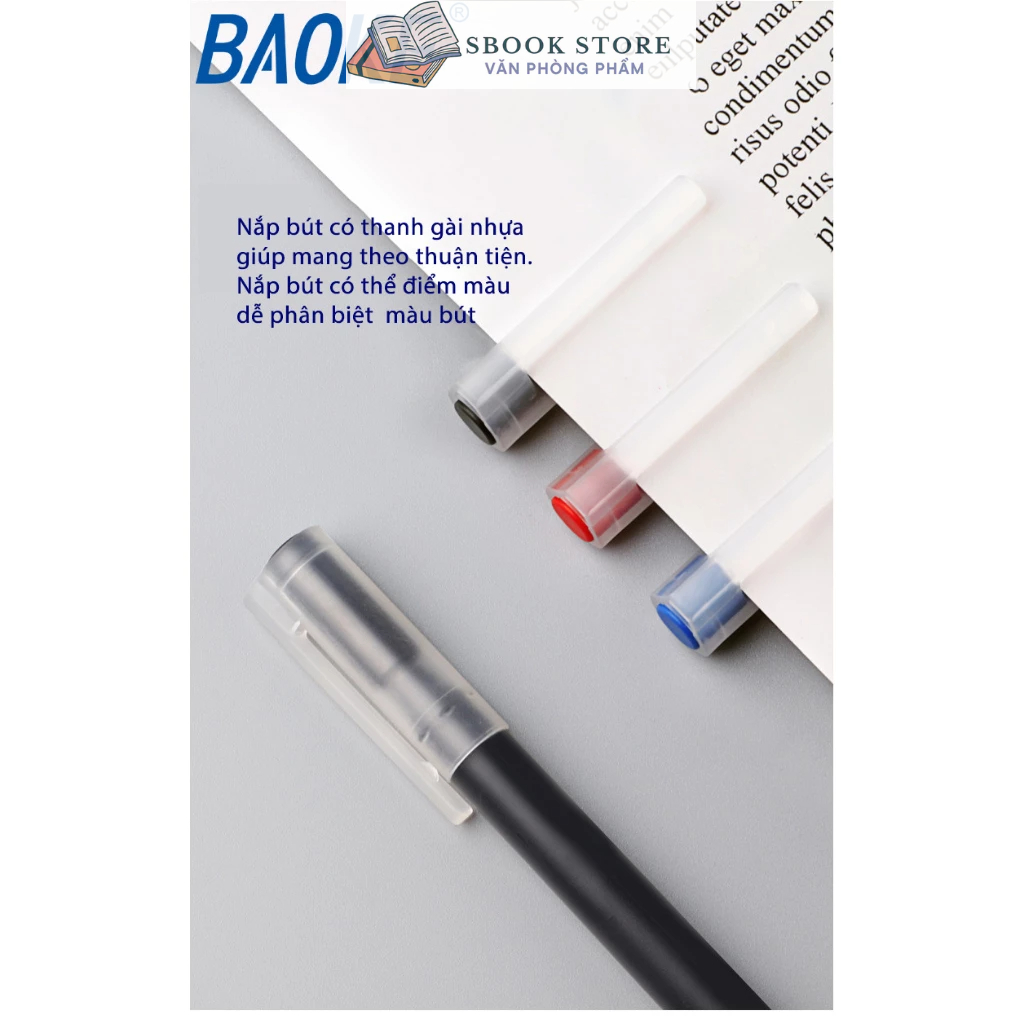 Bút Gel Baoke - PC3808 - 2000m - Vô Địch Về Mực
