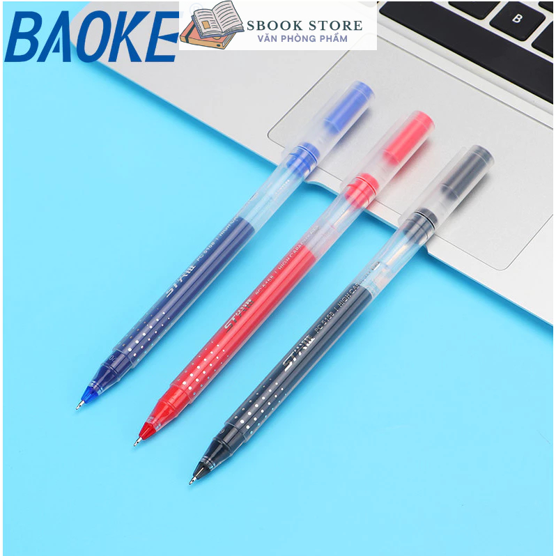 Bút gel ngòi  0.5mm PC5158 Baoke - Xanh,Đen,Đỏ - Siêu Trơn, Siêu nhiều mực