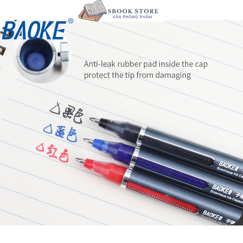 Bút Gel Baoke - PC3838 - 0.7 - Ngòi siêu trơn - Siêu nhiều mực, lượng mực lên tới 2000m