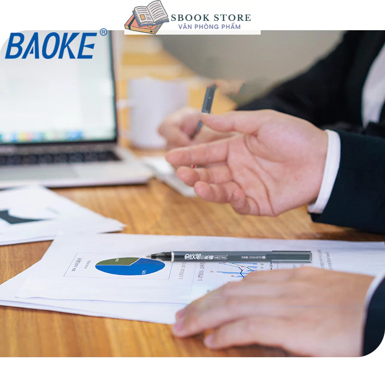 Bút Gel Baoke - PC3838 - 0.7 - Ngòi siêu trơn - Siêu nhiều mực, lượng mực lên tới 2000m