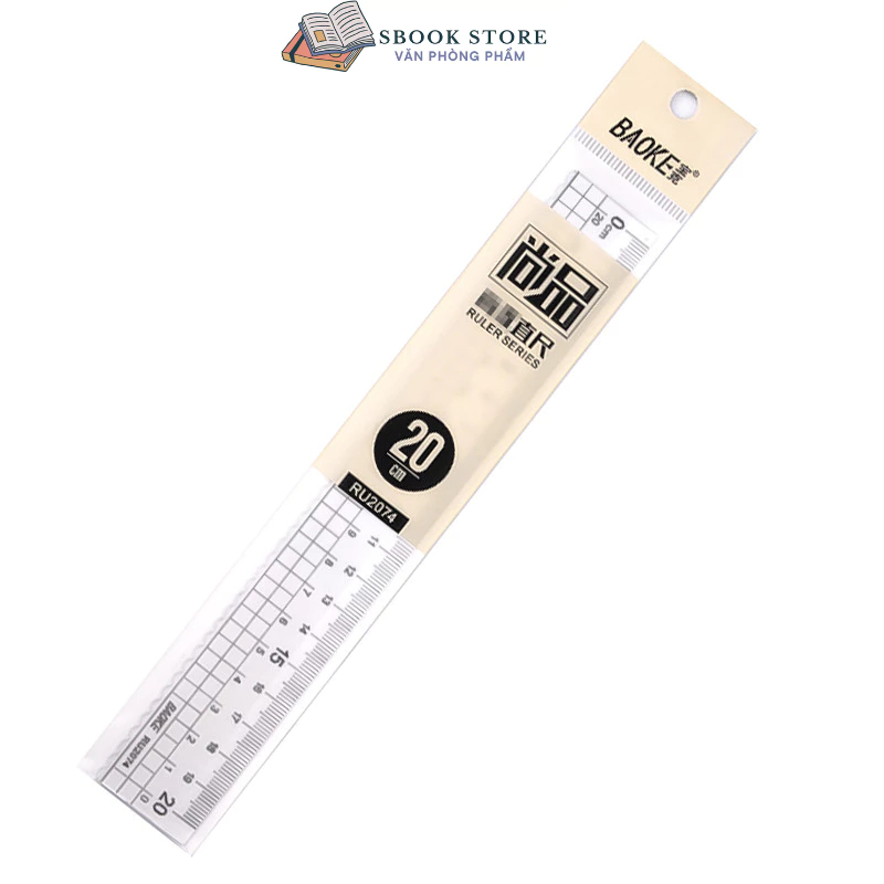 Thước kẻ 20cm Baoke Ru2074- Ru2020