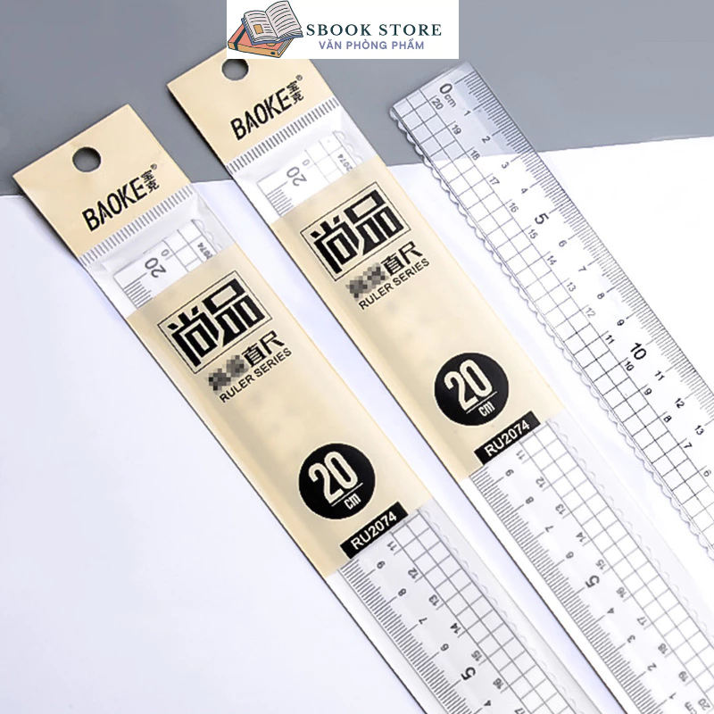 Thước kẻ 20cm Baoke Ru2074- Ru2020