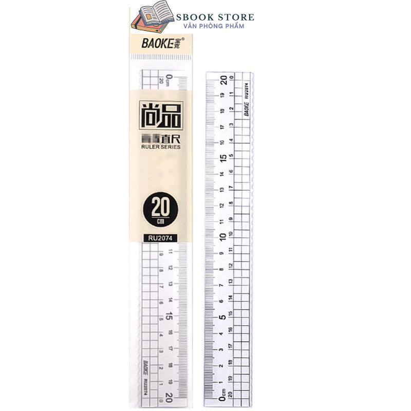 Thước kẻ 20cm Baoke Ru2074- Ru2020