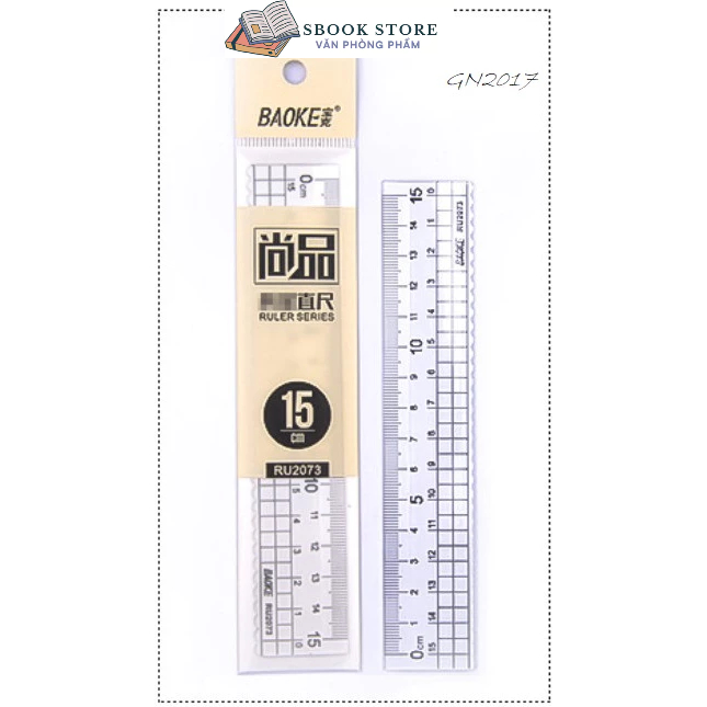 Thước kẻ 20cm Baoke Ru2074- Ru2020