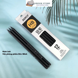 Combo 12 Bút chì gỗ đen HB Baoke PL1678