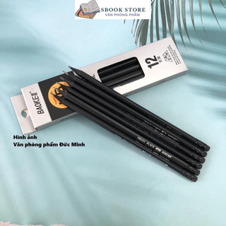 Combo 12 Bút chì gỗ đen HB Baoke PL1678