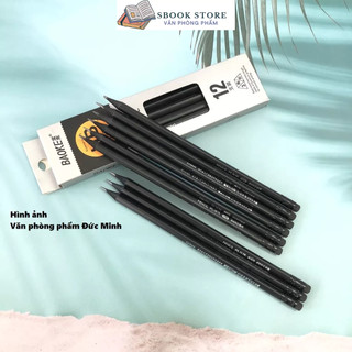 Combo 12 Bút chì gỗ đen HB Baoke PL1678