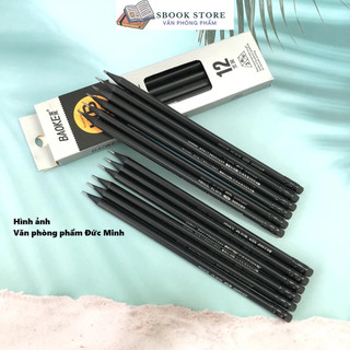 Combo 12 Bút chì gỗ đen HB Baoke PL1678