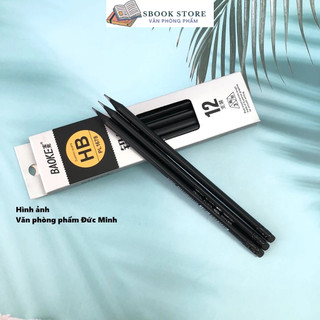 Combo 12 Bút chì gỗ đen HB Baoke PL1678