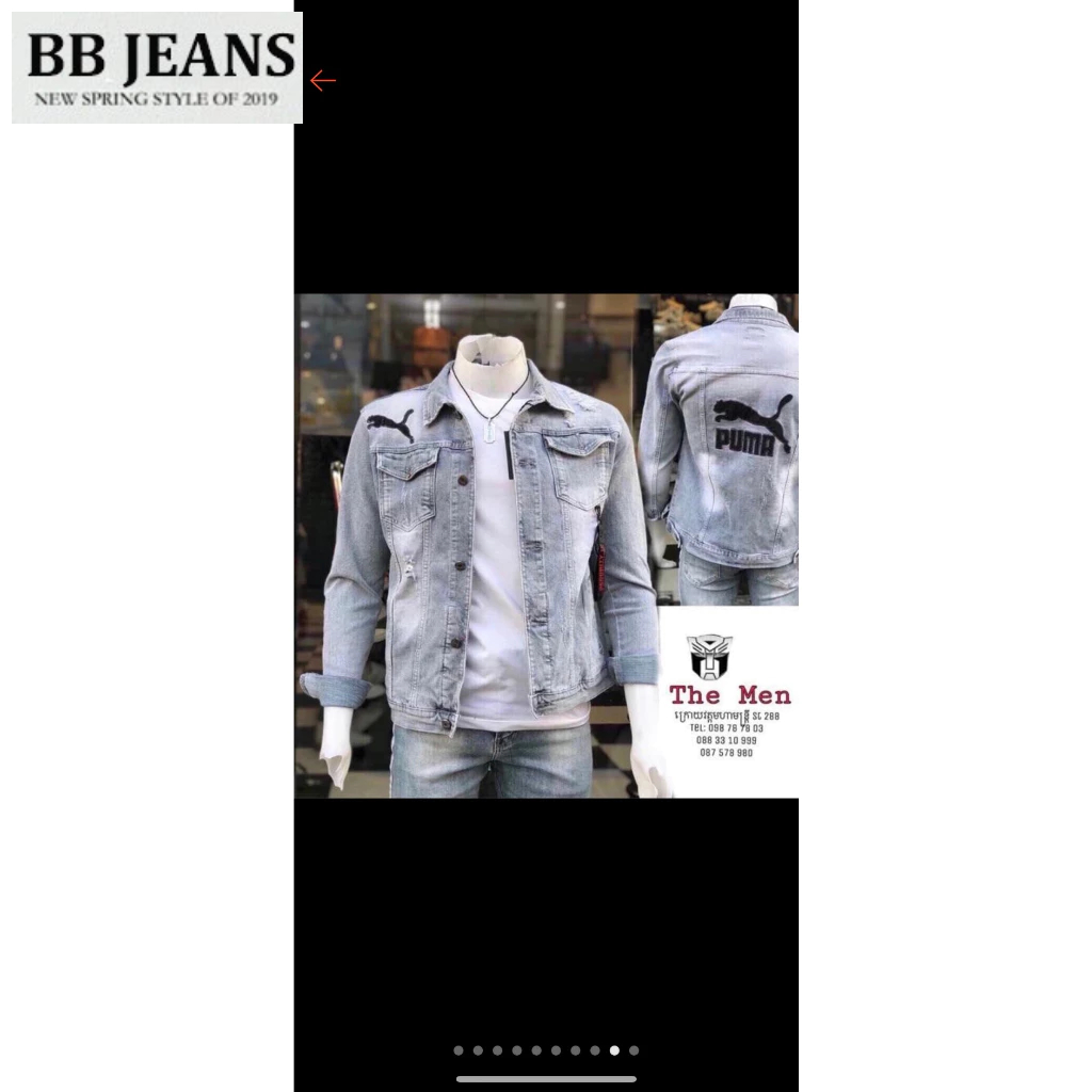 Áo khoác jean nam nữ unisex - áo jean nam xám DD form đẹp BB Jeans