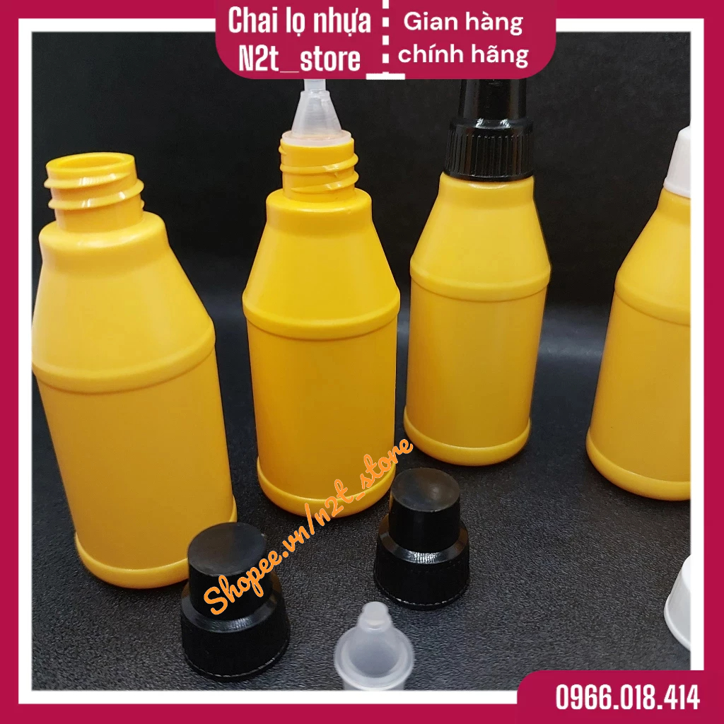 Chai Nhựa 20ml Màu Vàng Đựng Dung Dịch
