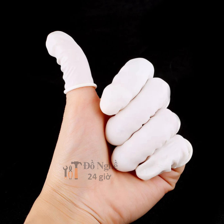 Bộ 100 Bao Ngón Tay Cao Su