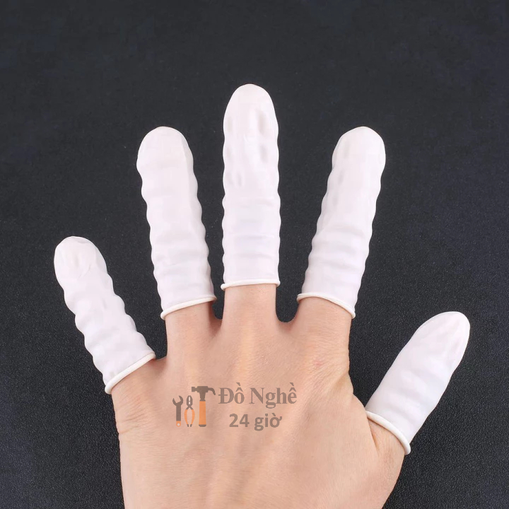 Bộ 100 Bao Ngón Tay Cao Su