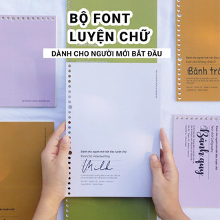 Template Giấy Sổ Còng Luyện Chữ Handwriting - B5 26 lỗ - Dành Cho Người Mới Luyện- K Kèm Gáy Còng