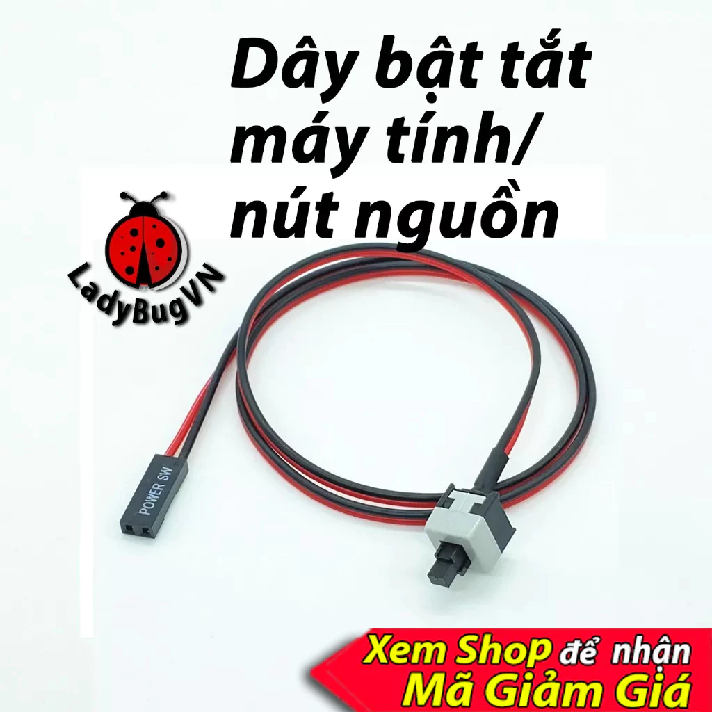 Dây nút bật máy tính pc nút bật máy tính nút bật pc nút bật nguồn pc nút nguồn power switch bật nguồn máy tính pc tắt pc
