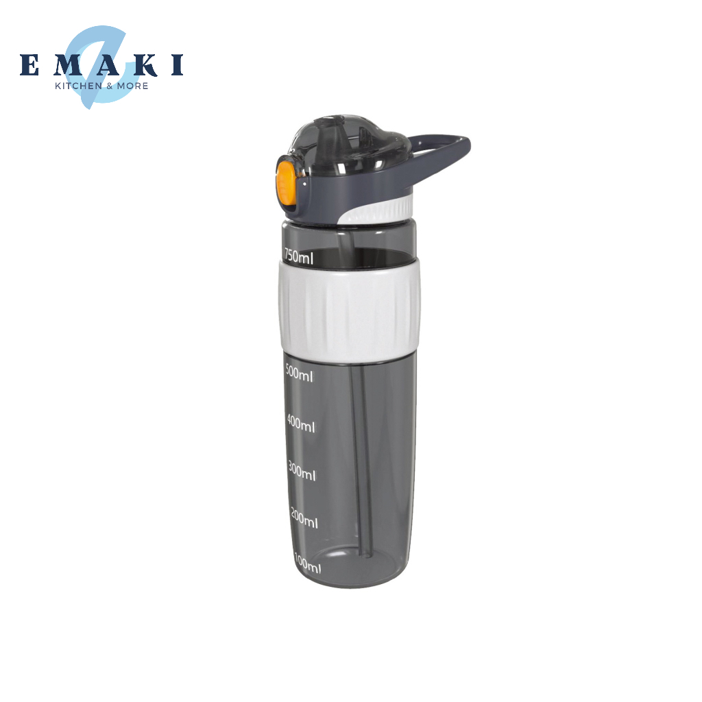 Bình nước thể thao LA FONTE 700ml Sports Bottle 003322 - Nhựa PP cao cấp, ống hút Silicon, chống rò rỉ - Emaki Vietnam