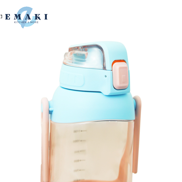 Bình nước thể thao LA FONTE 1600ml Gymer Bottle 011600 - Dung tích lớn, chịu nhiệt cao, tay cầm tiện lợi - Emaki Vietnam