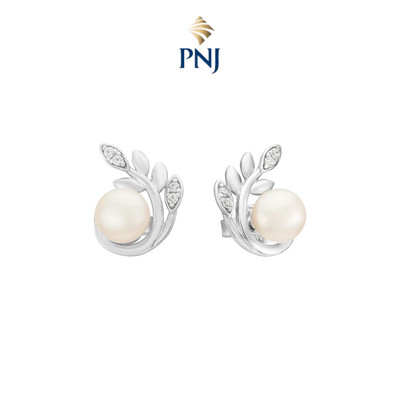 Bông tai Bạc Đính Freshwater Pearl PNJSilver PFXMW000011