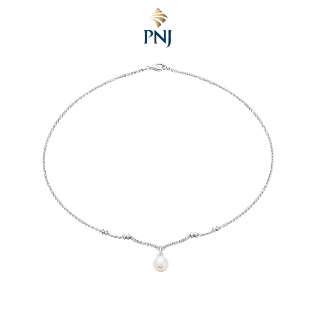 Dây cổ Bạc đính ngọc trai Freshwater PNJSilver PFXMK000004