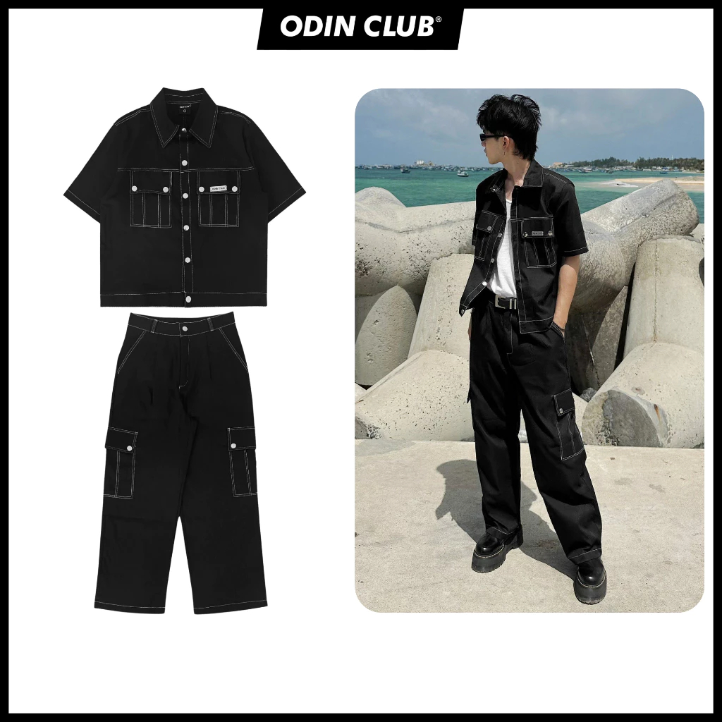 Set bộ Murad ODIN CLUB (Có Tách lẻ), Set bộ quần áo form rộng nam nữ unisex chất liệu kaki