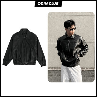 Áo khoác da Carl ODIN CLUB, Áo khoác dài tay nam nữ unisex, Local Brand ODIN CLUB