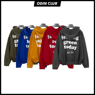 Áo Hoodie Moody ODIN CLUB, Áo khoác có mũ form rộng nam nữ unisex chất liệu nỉ bông, Local brand ODIN CLUB