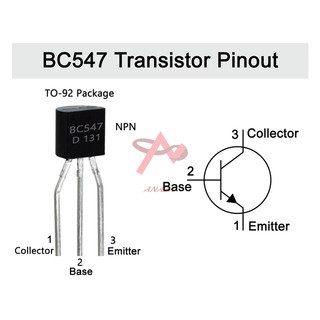 Transistor BC547 TO-92 50V 0.1A NPN