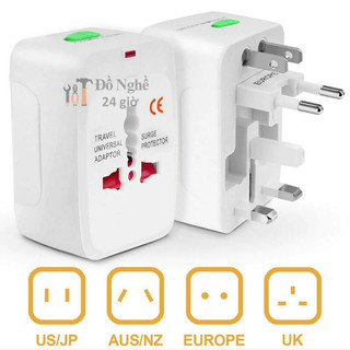 Ổ Cắm Du Lịch Đa Năng Có 2 Cổng USB
