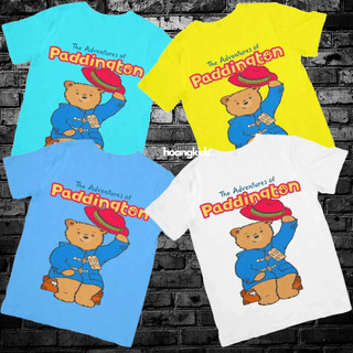 Áo thun in hình Chú Gấu Paddington trong phim hoạt hình Paddington Bear dành cho bé trai và bé gái ( Mẫu Paddington01)