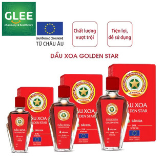   Chính hãng  Dầu Xoa Golden Star Giảm Cúm Nhức Đầu Sổ Mũi - Thương Hiệu Cao Sao Vàng Golden Star 