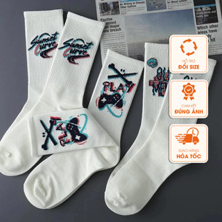 Tất cổ cao Vớ cổ cao nam nữ phong cách Hàn Quốc thời trang cho nam nữ Q064