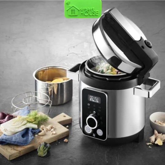 Nồi Áp Suất WMF 6in1 Size 3L Nồi Hầm Đun Nồi Hấp Điện Nồi Áp Suất Điện Nồi Hẹn Giờ Thông Minh Đa Năng