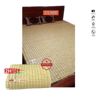 Chiếu trúc hạt nâu 1m6, Nằm mát, điêu hòa, chiếu bền đẹp, chiếu tre mát điều hòa