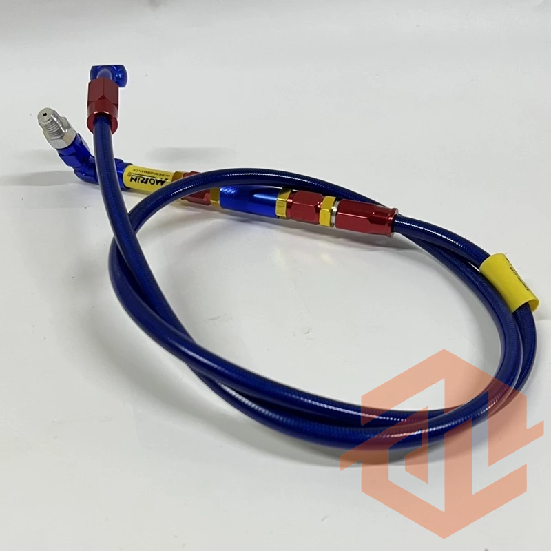 Dây dầu trước Morin đầu nhôm CNC 90 độ. Gắn chung cho tất cả các dòng xe