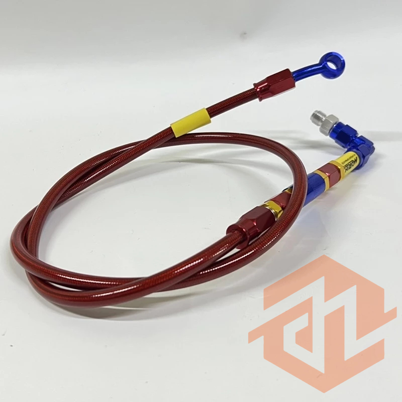 Dây dầu trước Morin đầu nhôm CNC 90 độ. Gắn chung cho tất cả các dòng xe