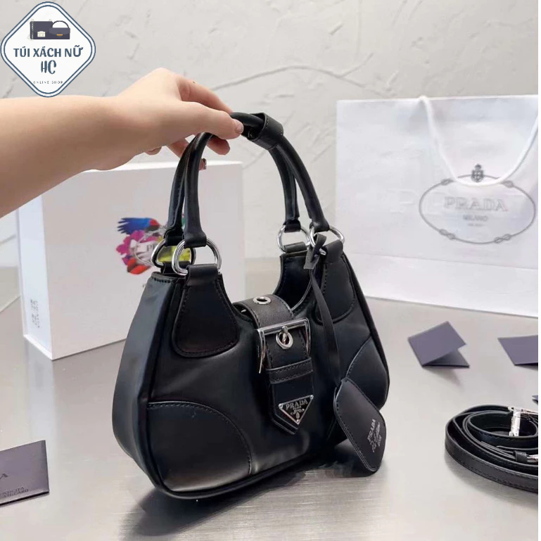 Túi xách chất liệu da nhập khẩu chính hãng thương hiệu Prada cao cấp