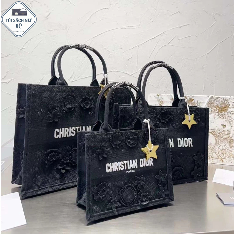 Túi Dio* tote họa tiết đẹp có 3 size 42/36/26